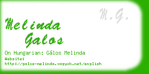 melinda galos business card